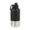Travel Pet Water & Food Bottle, 3-in-1 Stainless Steel Portable Pet Feeder, 32 OZ