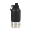 Travel Pet Water & Food Bottle, 3-in-1 Stainless Steel Portable Pet Feeder, 32 OZ First Aid Plus