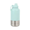 Travel Pet Water & Food Bottle, 3-in-1 Stainless Steel Portable Pet Feeder, 32 OZ