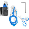 6-in-1 Foldable Trauma Shears Multi-Tool with Sheath & Belt Clip