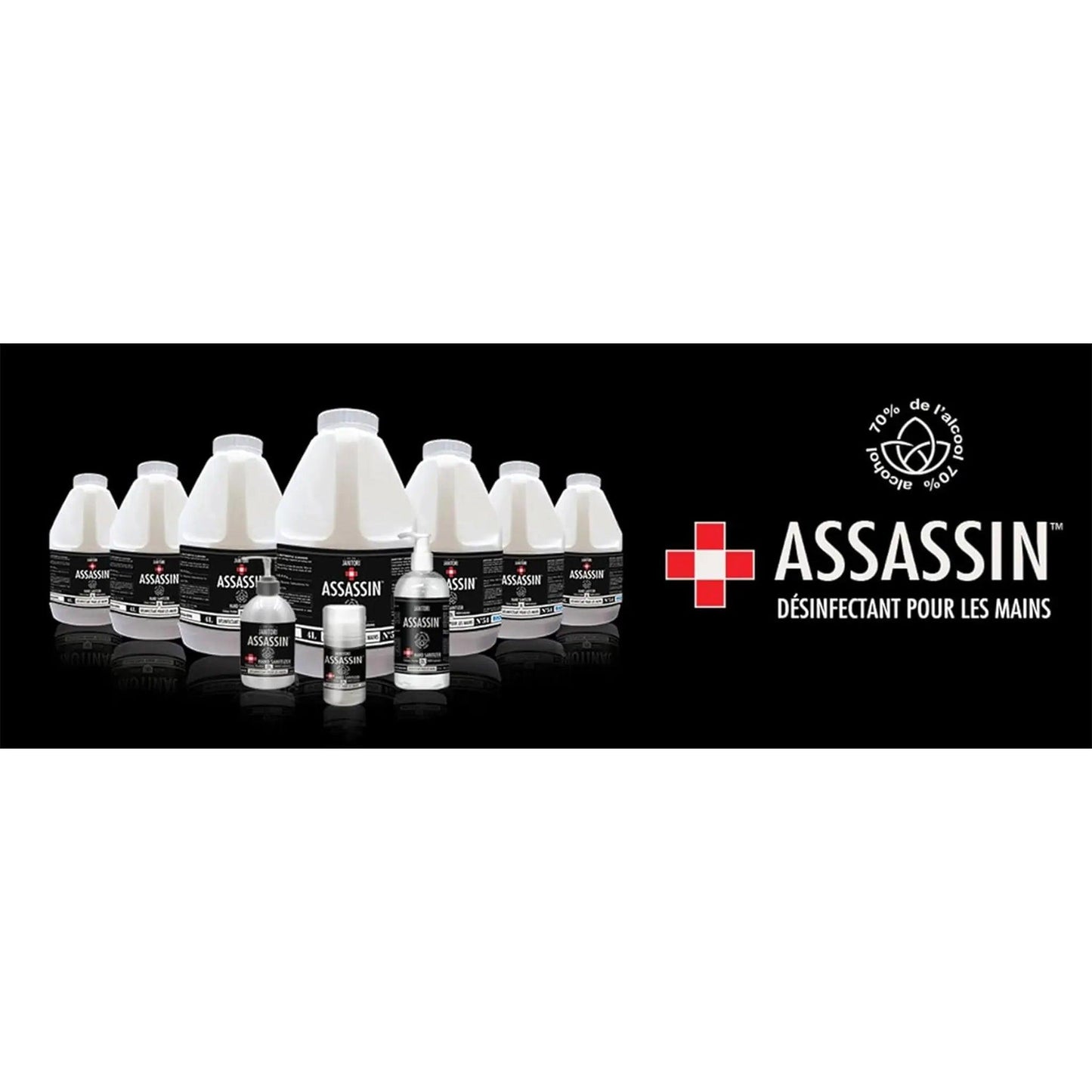 Assassin, 70% Alcohol Hand Sanitizer, with Pump