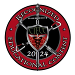 A logo with a shield and sword with C-TECC