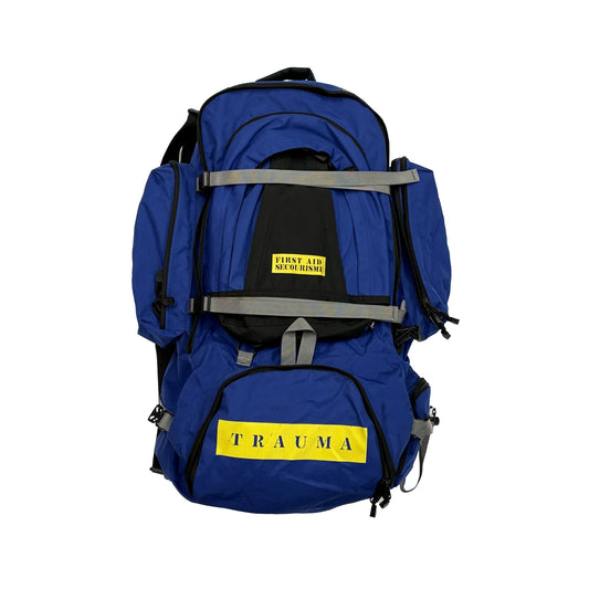 Medical Trauma Bag – Black Multi-Compartment First Aid Responder Bag 30" x 22"