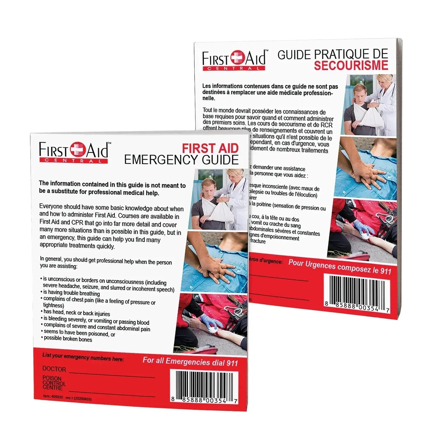 First Aid Pocket Guide, (EN/FR) First Aid Plus