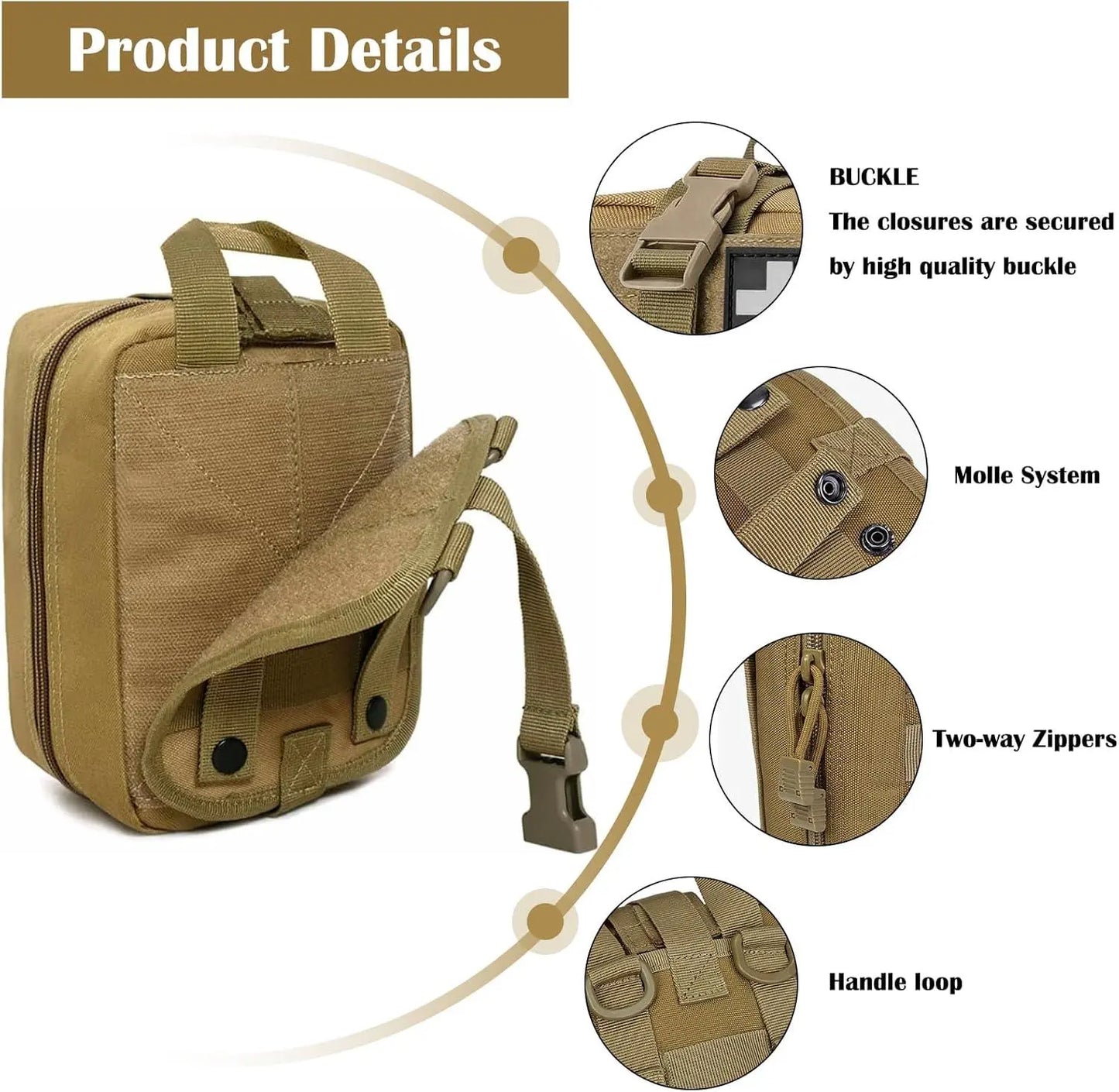 IFAK Pouch (Empty) – Compact, Durable, and Ready for Action First Aid Plus