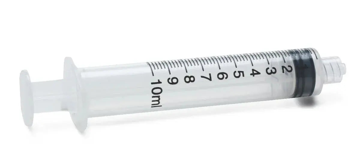 Luer Lock Syringe, 10 CC, Without Needle First Aid Plus