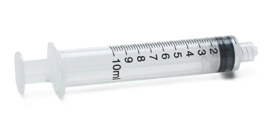 Luer Lock Syringe, 10 CC, Without Needle First Aid Plus