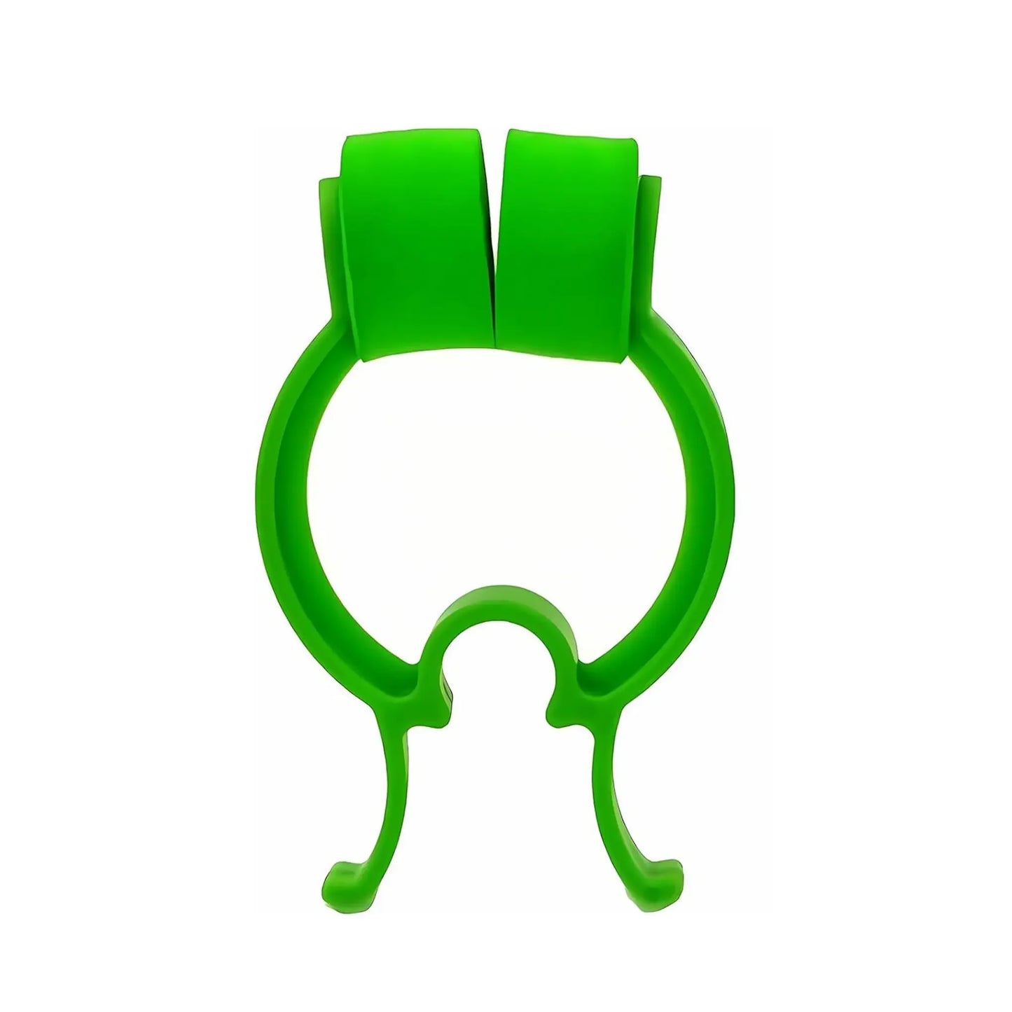 Nasal Clamp Green plastic clip on a white background