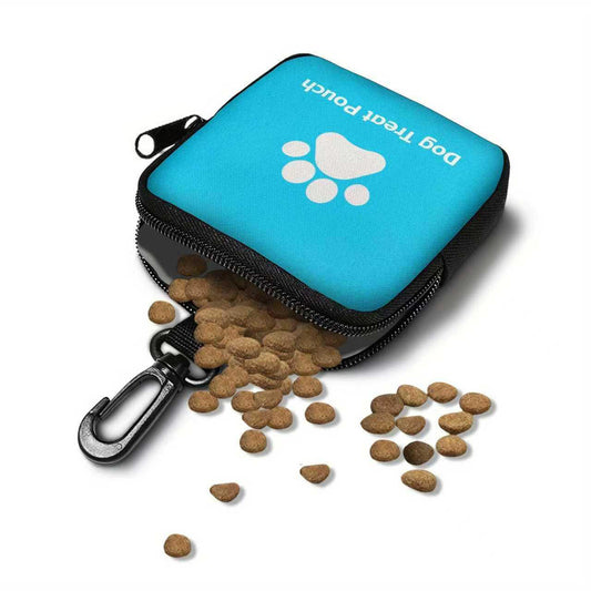 Portable Dog Treat Pouch for Training with Carabiner Clip