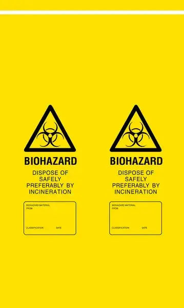 Biohazard Waste Bag, 16.5" x 12" First Aid Plus