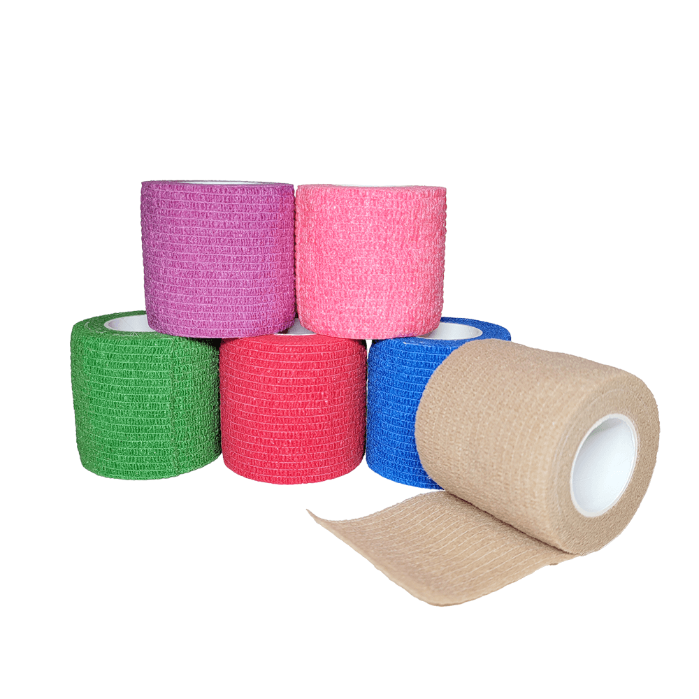 Cohesive Bandage, 2" x 5 YD, Self-Adhering Wrap Bandage - First Aid Plus