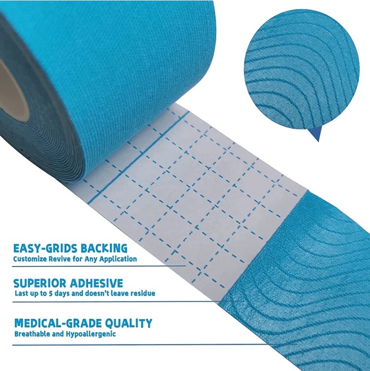 Kinesiology Tape, Elastic Therapeutic Sports Tape, 2" x 5.5 YD - First Aid Plus