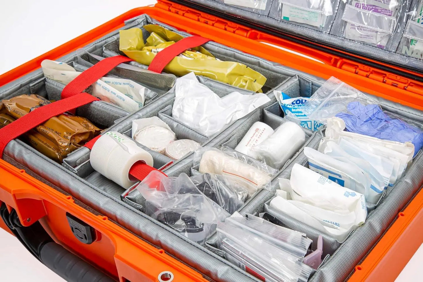NANUK 940 EMS Waterproof and Durable Case with Lid Organizer and Padded Divider First Aid Plus