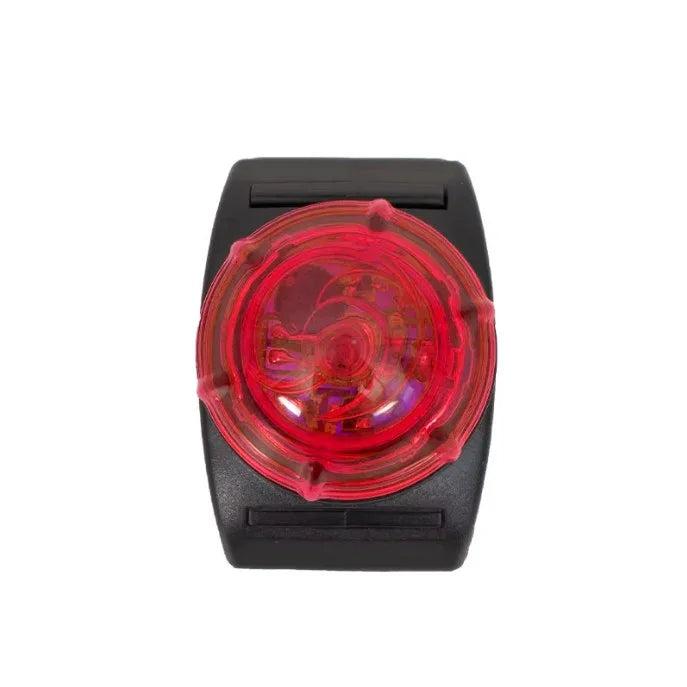 Red LED light on a white background