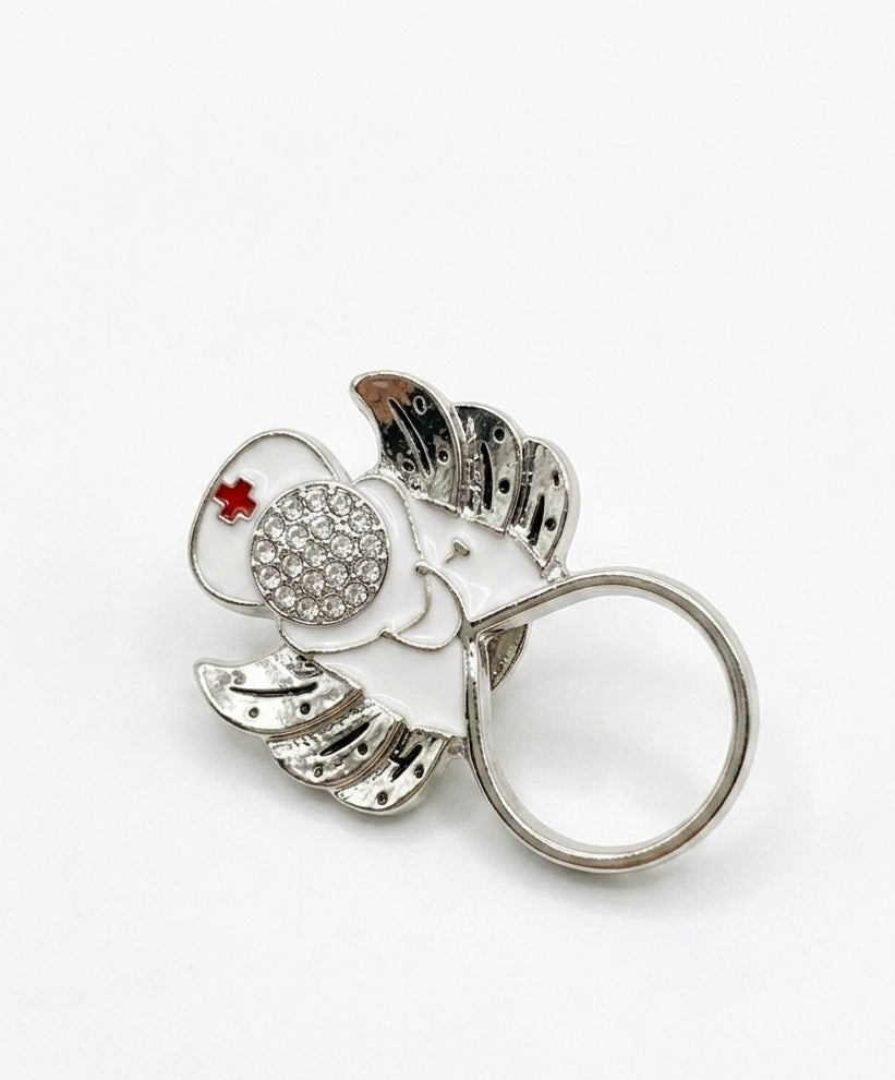 Medical Angel & Heart Stethoscope Enamel Stethoscope Lapel Pins