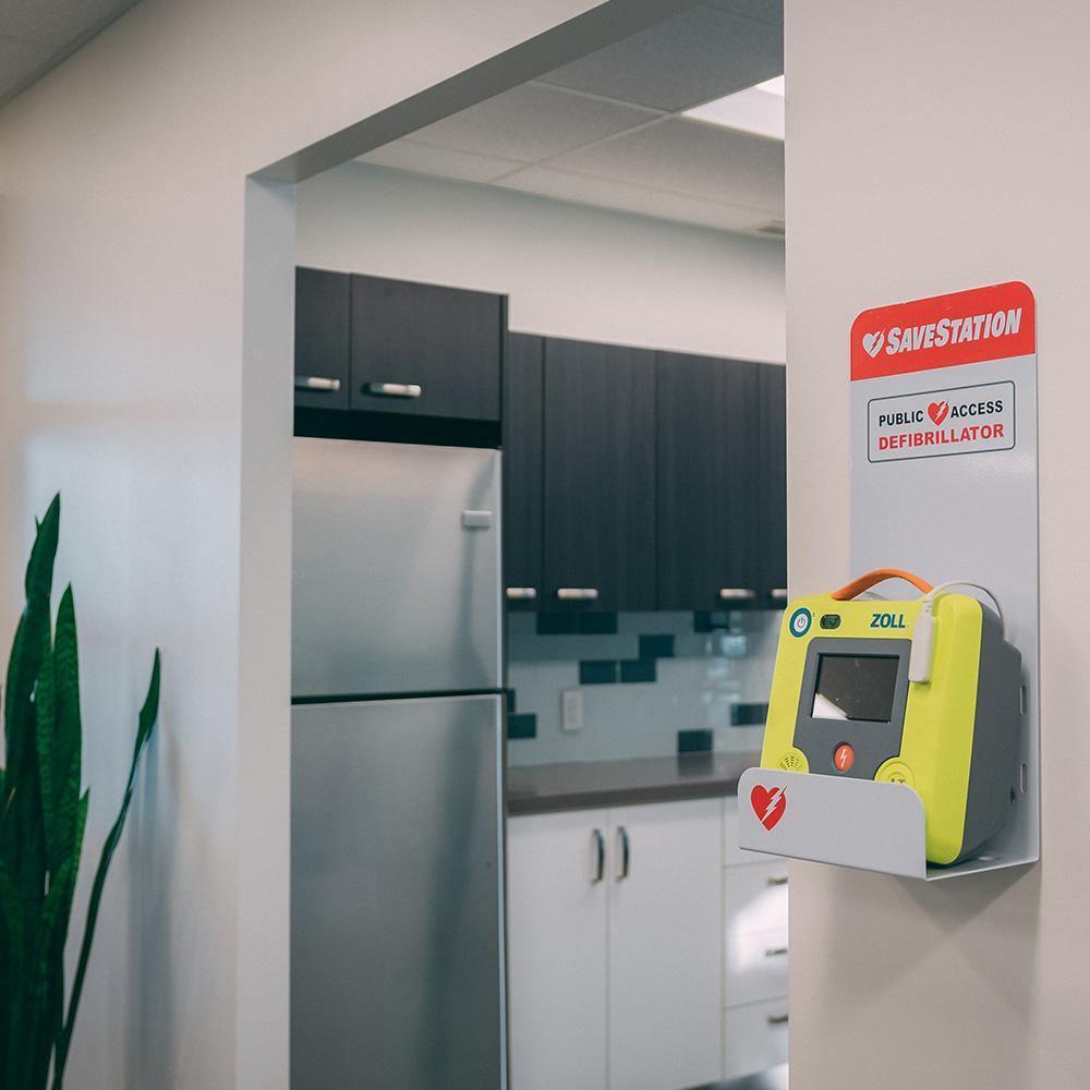 AED Station Bracket - First Aid Plus