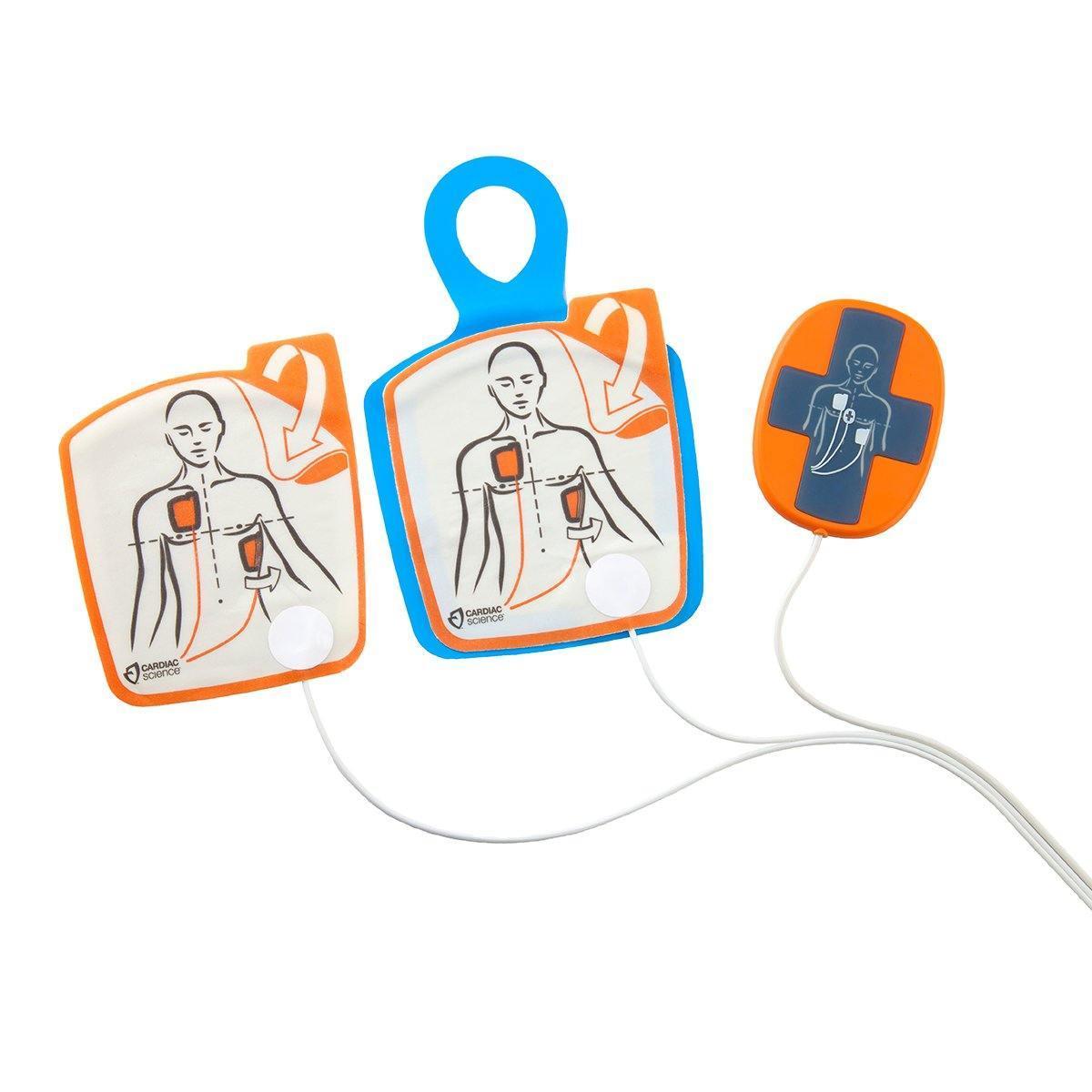 CardiacScience Adult Defibrillator Pads with CPR Device - FirstAidPlus