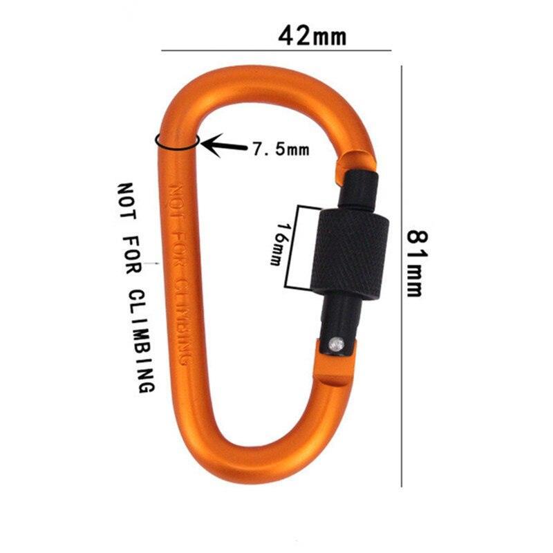 D-Ring Carabiner With Screw Lock - First Aid Plus