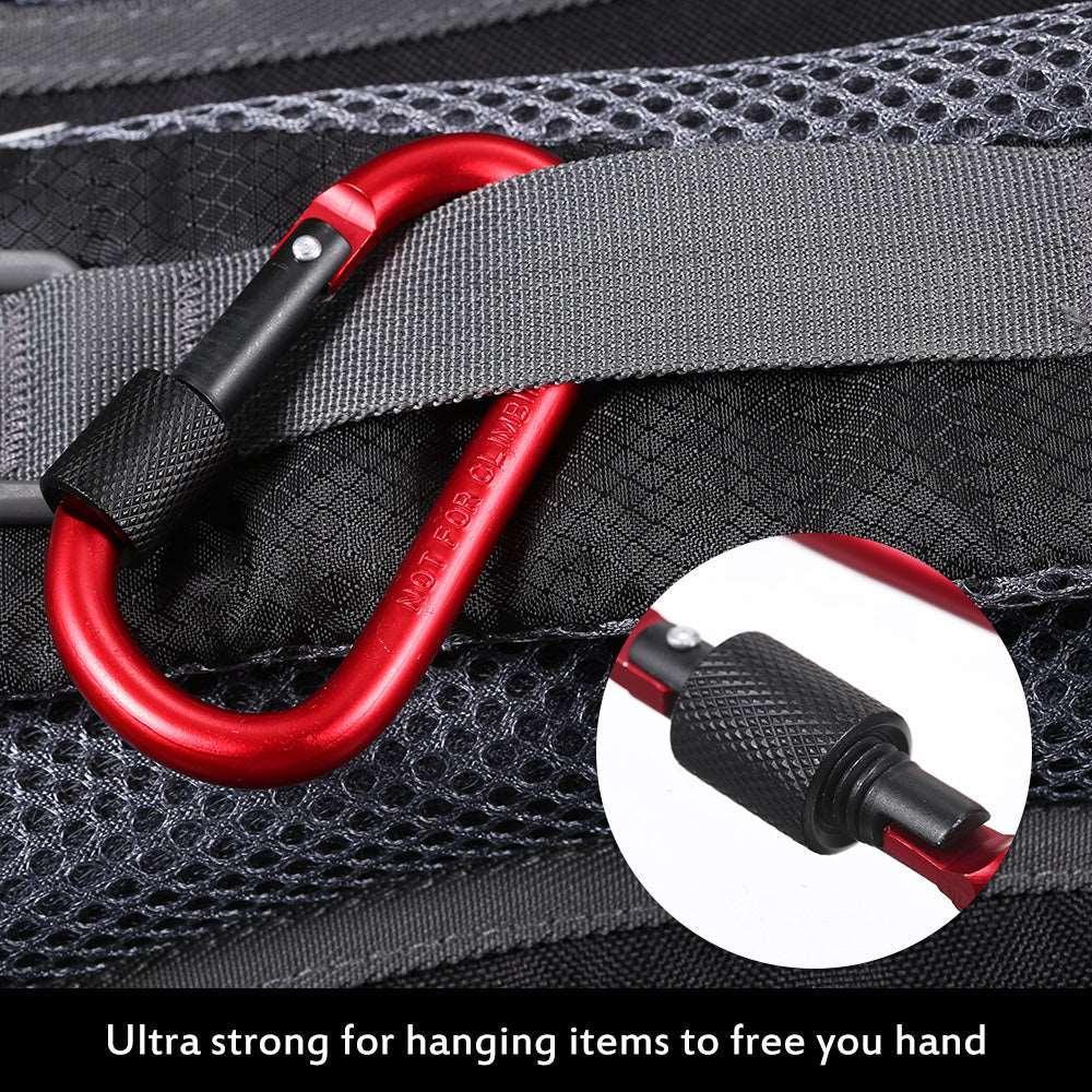 D-Ring Carabiner With Screw Lock - First Aid Plus