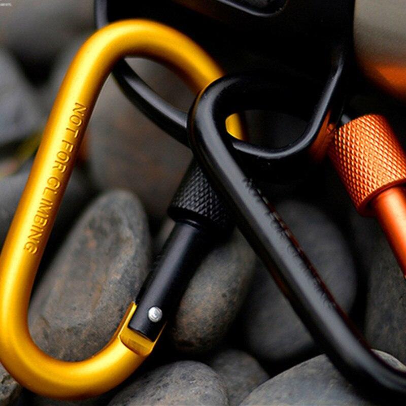 D-Ring Carabiner With Screw Lock - First Aid Plus
