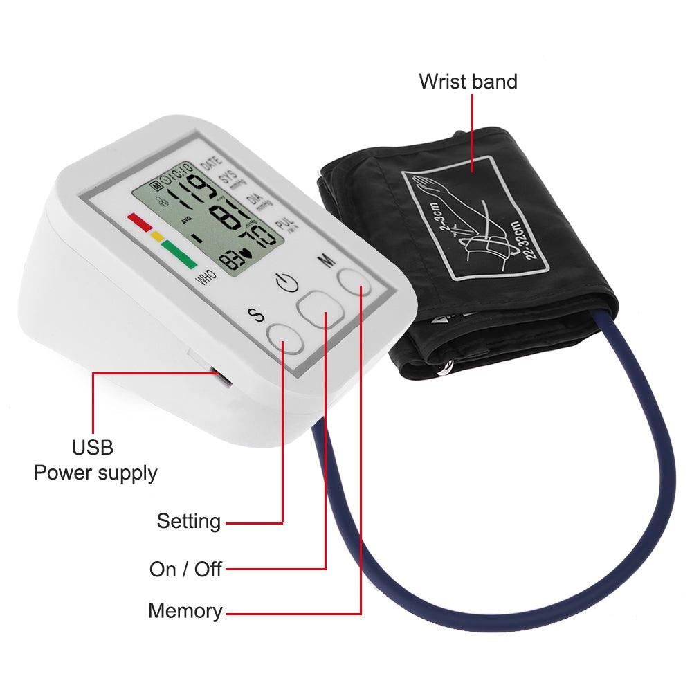 Digital Blood Pressure Kit, Digital Aneroid Sphygmomanometer - First Aid Plus 