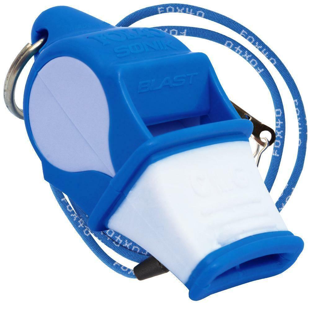 Sonik Blast Official Whistle Fox 40 Pealess Whistle with Cushioned Mouth grip, Whistle for Emergency, Sports Whistle - FirstAidPlus
