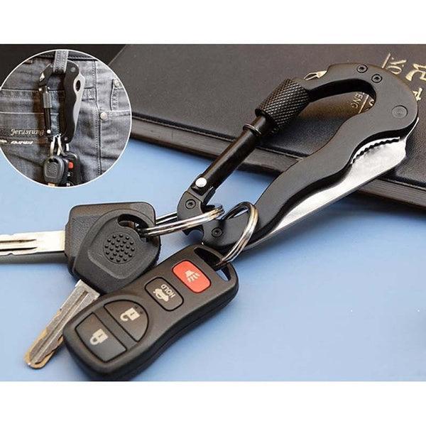 Multi Function Carabiner Tool with Knife - First Aid Plus