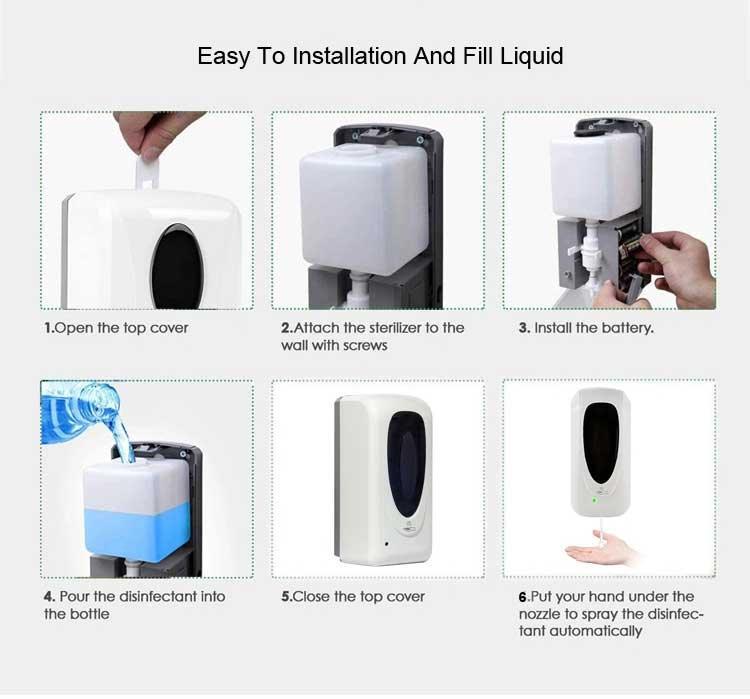 Touchless Hand Sanitizer Dispenser (Gel and Liquid Sanitizer Compatible) - First Aid Plus