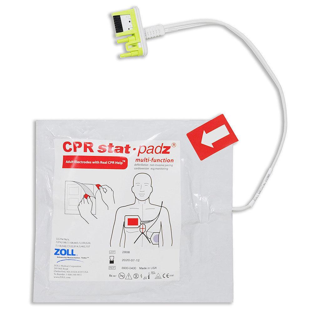 ZOLL CPR Stat-Padz, HVP Multi-Function Adult Defibrillator Pads, Adult AED Pads - First Aid Plus