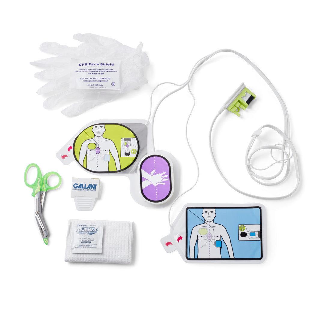 ZOLL CPR Uni-Padz III, Adult/Pediatric Defibrillator Pads, Universal AED Pads - First Aid Plus