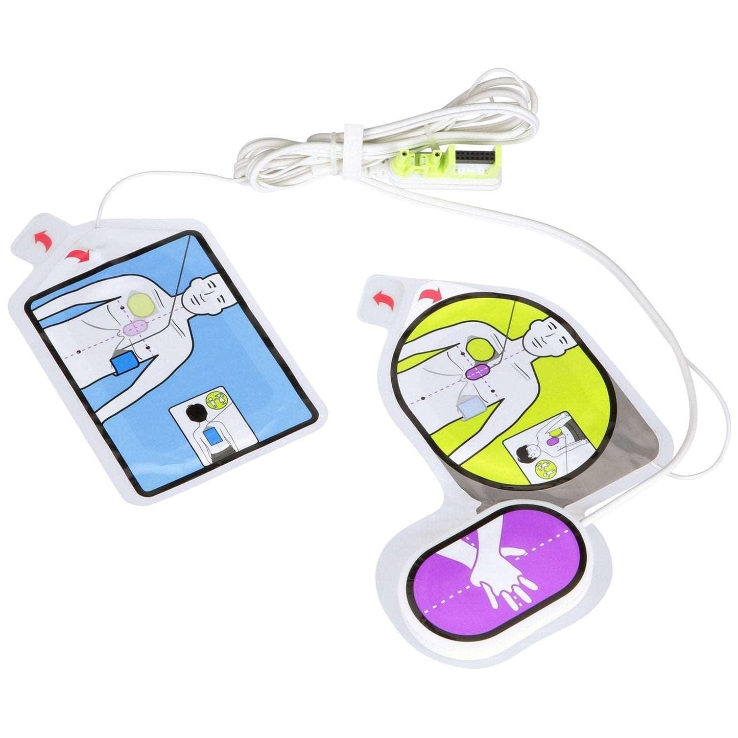 ZOLL CPR Uni-Padz III, Adult/Pediatric Defibrillator Pads, Universal AED Pads - First Aid Plus