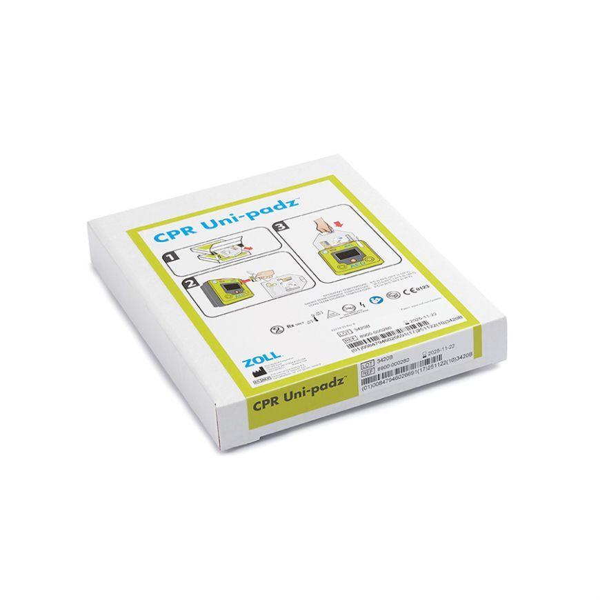 ZOLL CPR Uni-Padz III, Adult/Pediatric Defibrillator Pads, Universal AED Pads - First Aid Plus