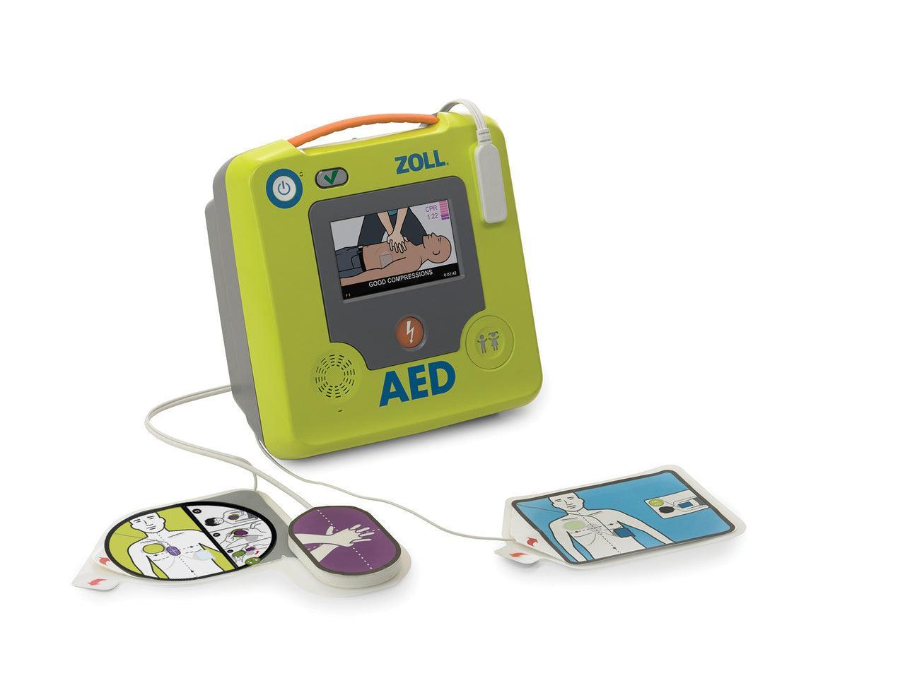 ZOLL CPR Uni-Padz III, Adult/Pediatric Defibrillator Pads, Universal AED Pads - First Aid Plus