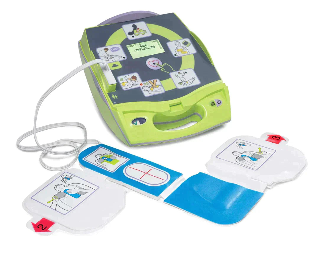 Green automated external defibrillator
