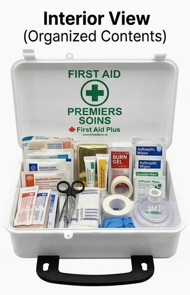 Small Plastic First Aid Case – CSA Z1220-17 Compliant (8" x 5" x 3")