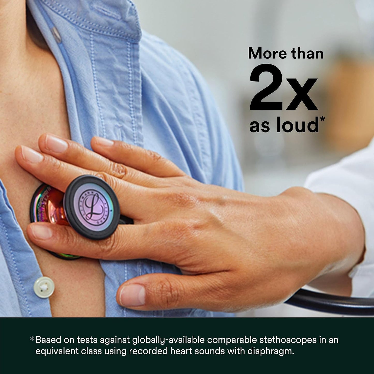 3M Littmann Cardiology IV Stethoscope, 6152, Black