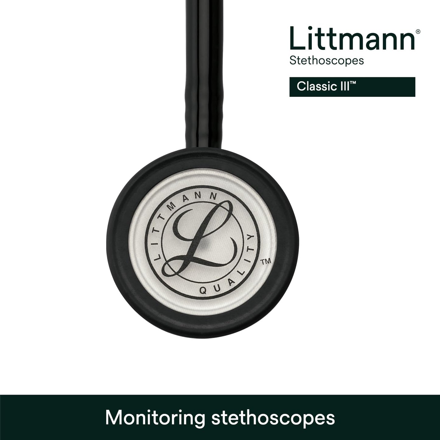 3M Littmann Classic III Stethoscope, Black, 5620