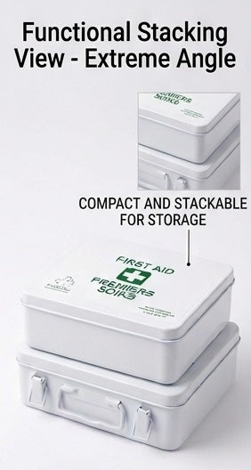 Empty Metal First Aid Case (CSA Type 2 Basic – Small, 2–25 Workers)