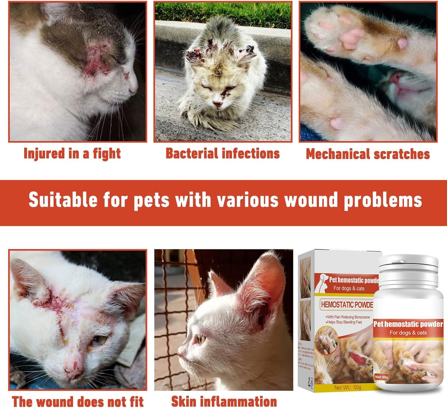 Pet Styptic Powder – Fast-Acting Blood Stopper (50 ml)