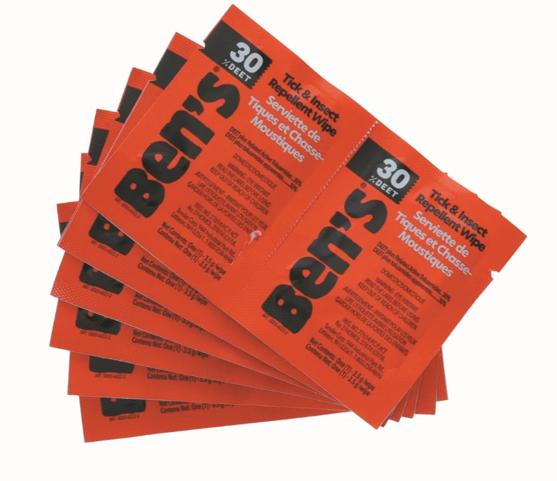 Ben's Tick and Insect Repellent Wipes, 12/Pack