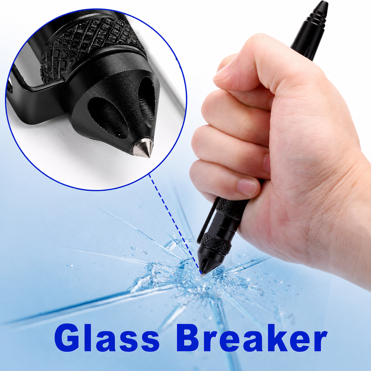 Heavy Duty Tactical EDC Pen with Emergency Glass Breaker
