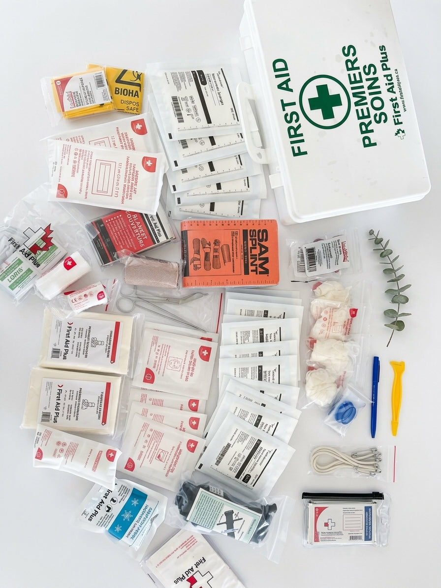 Deluxe Emergency kit; First Aid Supply Kit (3-in-1 Response Set)