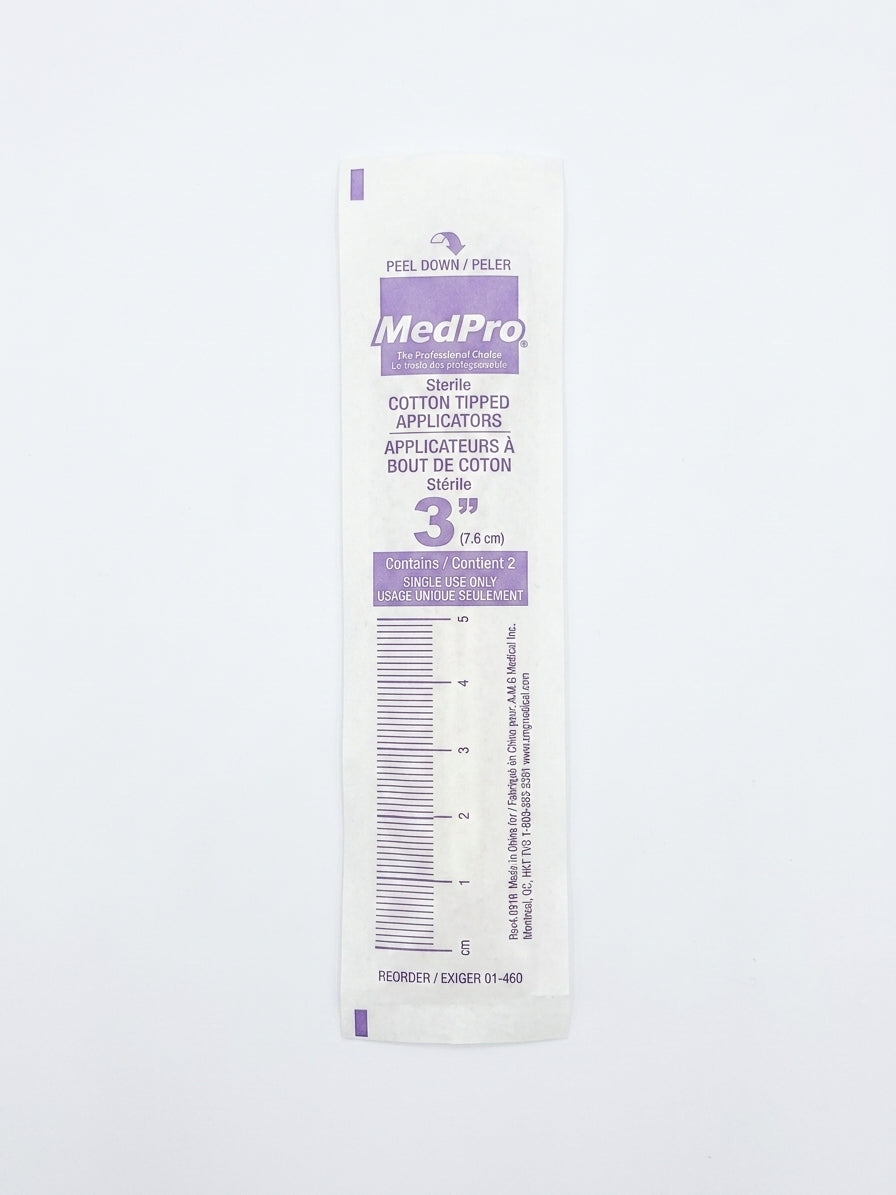MedPro 3 Inch Medical Cotton Tipped Applicators 200 Count Pack