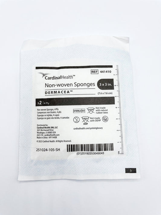 Sterile 4-Ply Non-Woven Medical Gauze Sponges Lint Free Absorbent