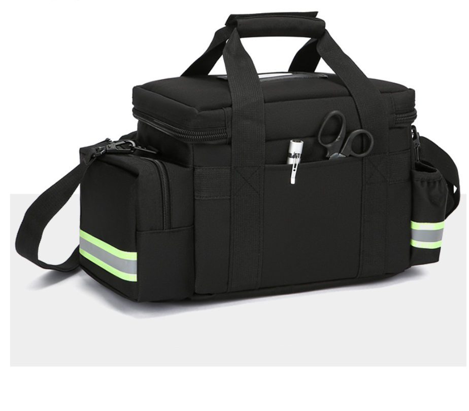 Medium EMS Trauma Response Bag with Reflective Stripes, Empty