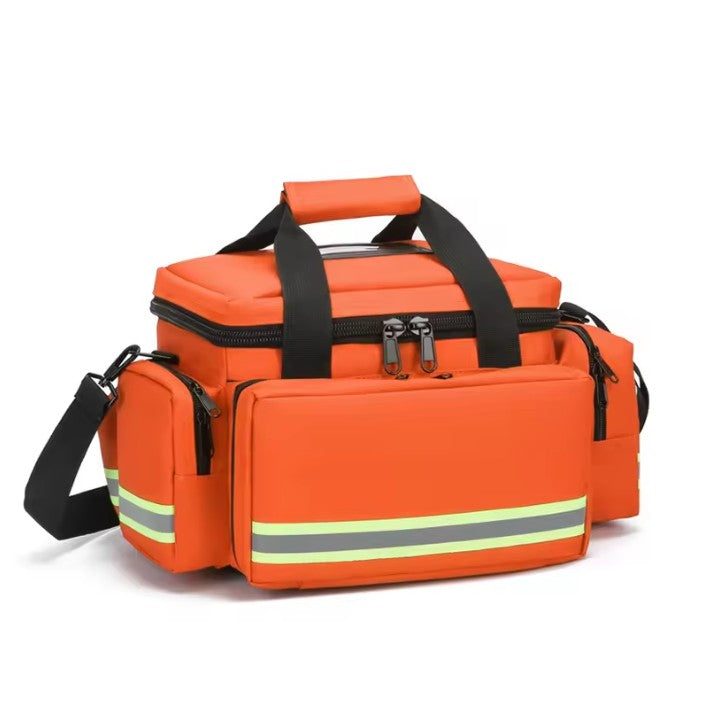 Medium EMS Trauma Response Bag with Reflective Stripes, Empty