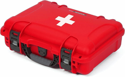 NANUK 910 First Aid Waterproof and Durable Case with First Aid Logo