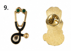 Stethoscope Enamel Lapel Pin