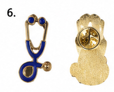 Stethoscope Enamel Lapel Pin