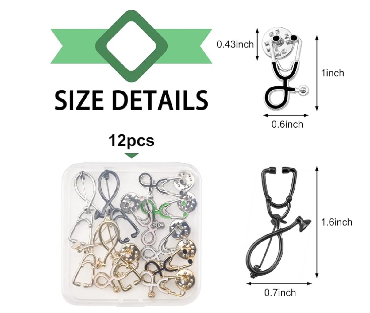 Stethoscope Enamel Lapel Pin